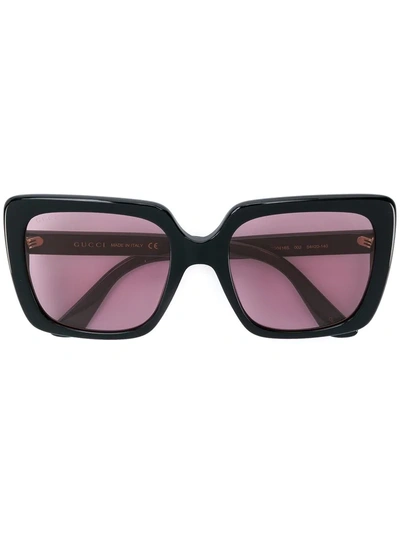 Gucci Eyewear Square Shaped Sunglasses - Black