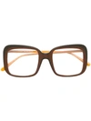 Marni Eyewear Square Frame Sunglasses In Brown
