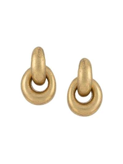 Monies Small Drop Earrings In Metallic