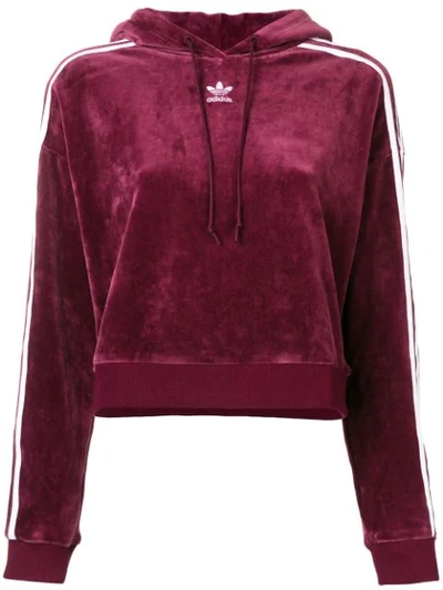 Adidas Originals Adidas Hooded Logo Sweatshirt - Pink