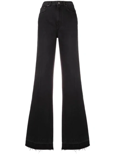 Givenchy Fitted Flared Jeans In Black