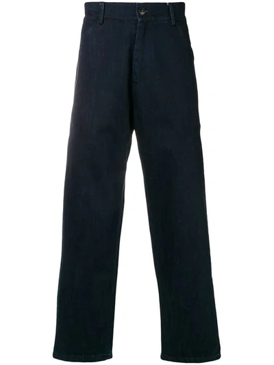 The Silted Company Wide Leg Trousers In Blue