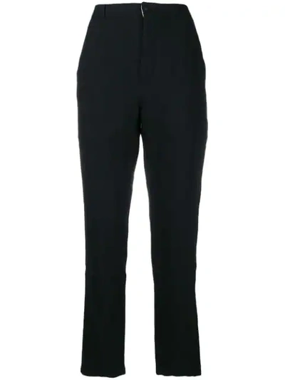 Aleksandr Manamïs High Waisted Tapered Trousers - Black
