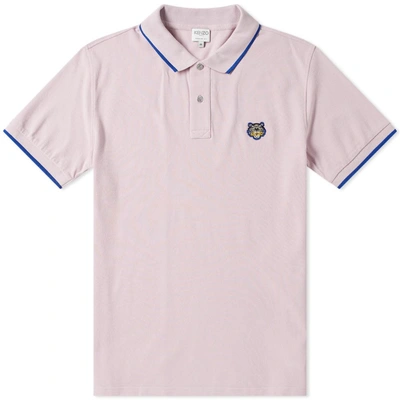 Kenzo Tiger Polo In Pink