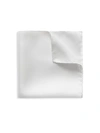 Eton Silk Pocket Square In White