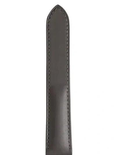 Cartier Ronde De  Solo Leather Watch Strap/23mm In Black