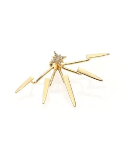 Jacquie Aiche 14k Yellow Gold Ice Pick Single Ear Jacket