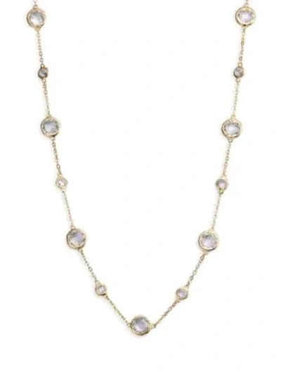 Adriana Orsini Stationed Bezel-set Necklace In Neutral