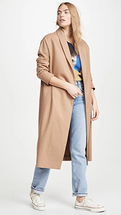 Ayr The Robe Coat In Camel