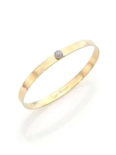 Phillips House Women's Affair Infinity Love Always Diamond & 14k Yellow Gold Bangle Bracelet