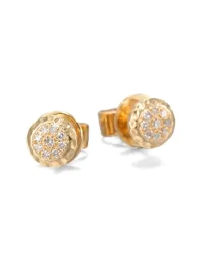 Phillips House 14k Yellow Gold & Diamond Delicate Stud Earrings
