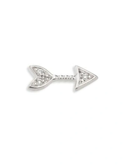 Loquet Arrow Diamond & 18k White Gold Charm