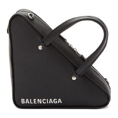 Balenciaga Black Xs Triangle Chain Bag