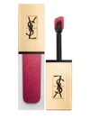 Saint Laurent Tatouage Couture Metallics Liquid Matte Lip Stain In 106 Gilded Fuchsia Rivals Metallic