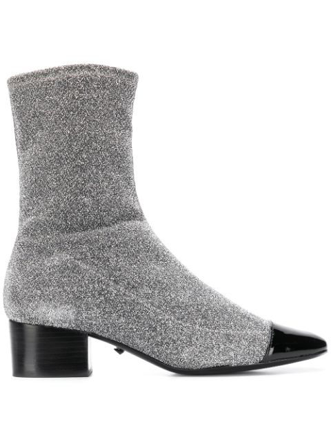schutz silver boots