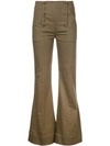 Ulla Johnson Flared Jeans - Brown