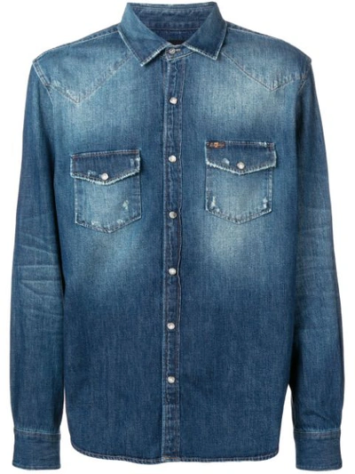 7 For All Mankind Western Shirt - Blue