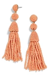 Baublebar Granita Beaded Tassel Earrings In Peach