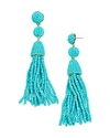 Baublebar Granita Beaded Tassel Earrings In Teal