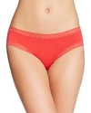 Natori Bliss Cotton Girl Briefs In Lacquered Red