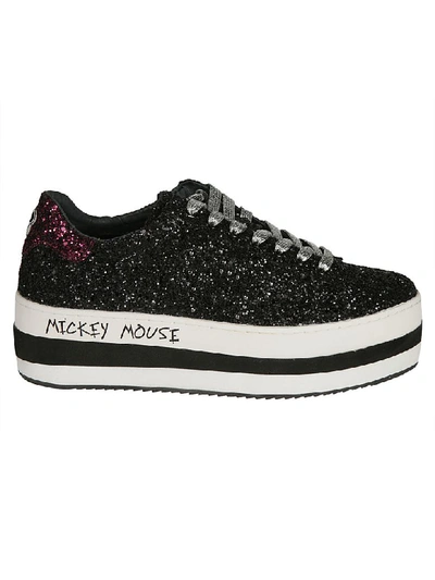 Moa Master Of Arts Mickey Mouse Platform Sneakers In Black