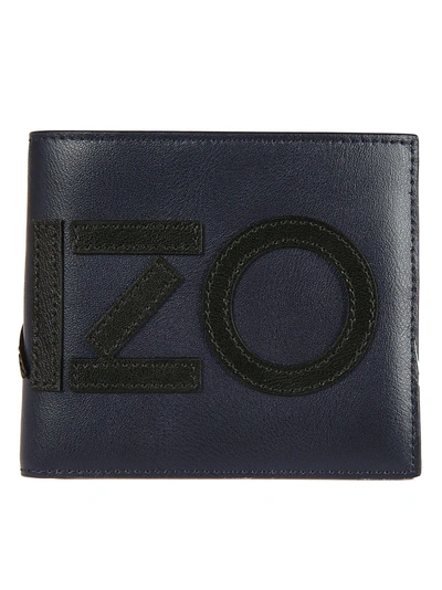 Kenzo Logo Billfold Wallet In Green