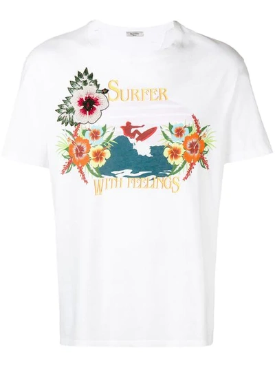 Valentino Surfers With Feelings T In White