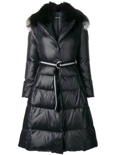 Ermanno Ermanno Fur Hooded Jacket - Black