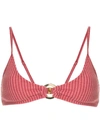 Duskii Long Island Bikini Top In Pink