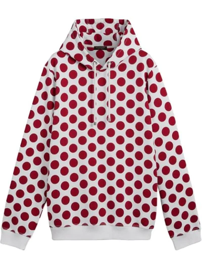 Burberry Spot Print Hoodie - White