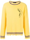 Riccardo Comi Frayed Hem Sweater In Yellow