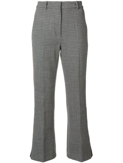 Sportmax Houndstooth Trousers In Grey