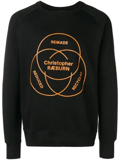 Christopher Raeburn Remade Print Sweater In Black