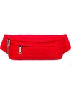 Prada Technical Fabric Belt Bag - Red