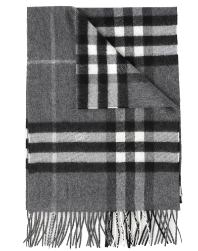 Burberry Giant Icon Scarf In Mid Grey