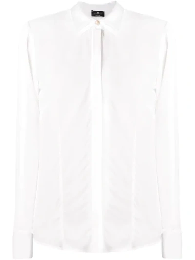 Elisabetta Franchi Basic Plain Shirt In White