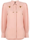 Elisabetta Franchi Loose Fit Blouse In Pink