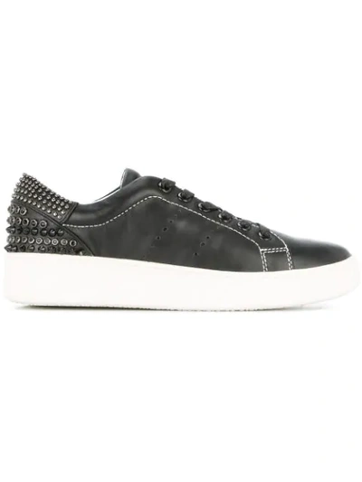 Lola Cruz Platform Low Top Trainers - 黑色 In Black