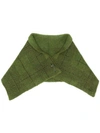 Boboutic Checked Scarf In Green