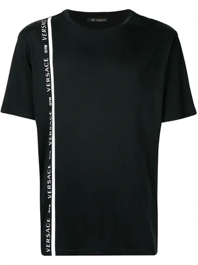 Versace Gym Stripe T-shirt - Black