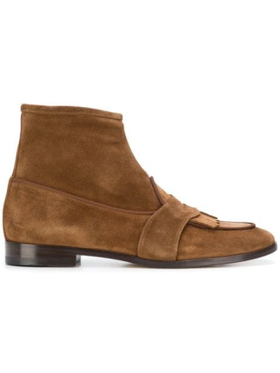 Edhen Milano Ankle Boots - Brown