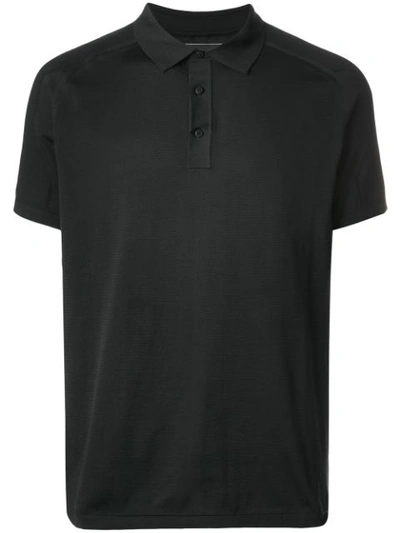 Napapijri Logo Print Polo Shirt - Black