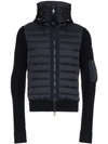 Moncler Hooded Puffer Jacket In Blue