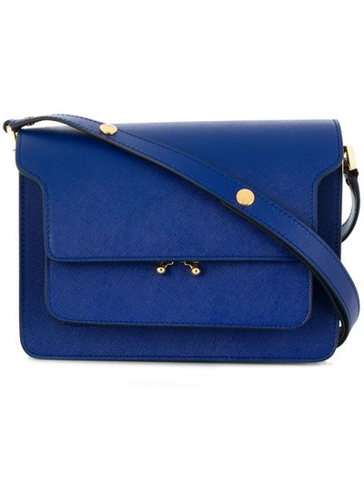 Marni Trunk Shoulder Bag - Blue