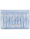 Miu Miu Matelassé Cardholder - Blue