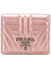 Prada Diagramme French Wallet - Pink