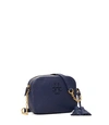 Tory Burch Mcgraw Camera Shoulder Bag In Royal Navy