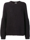 Ulla Johnson Ribbed Knit Sweater In Pink