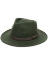 Barbour Wide Brim Hat In Green