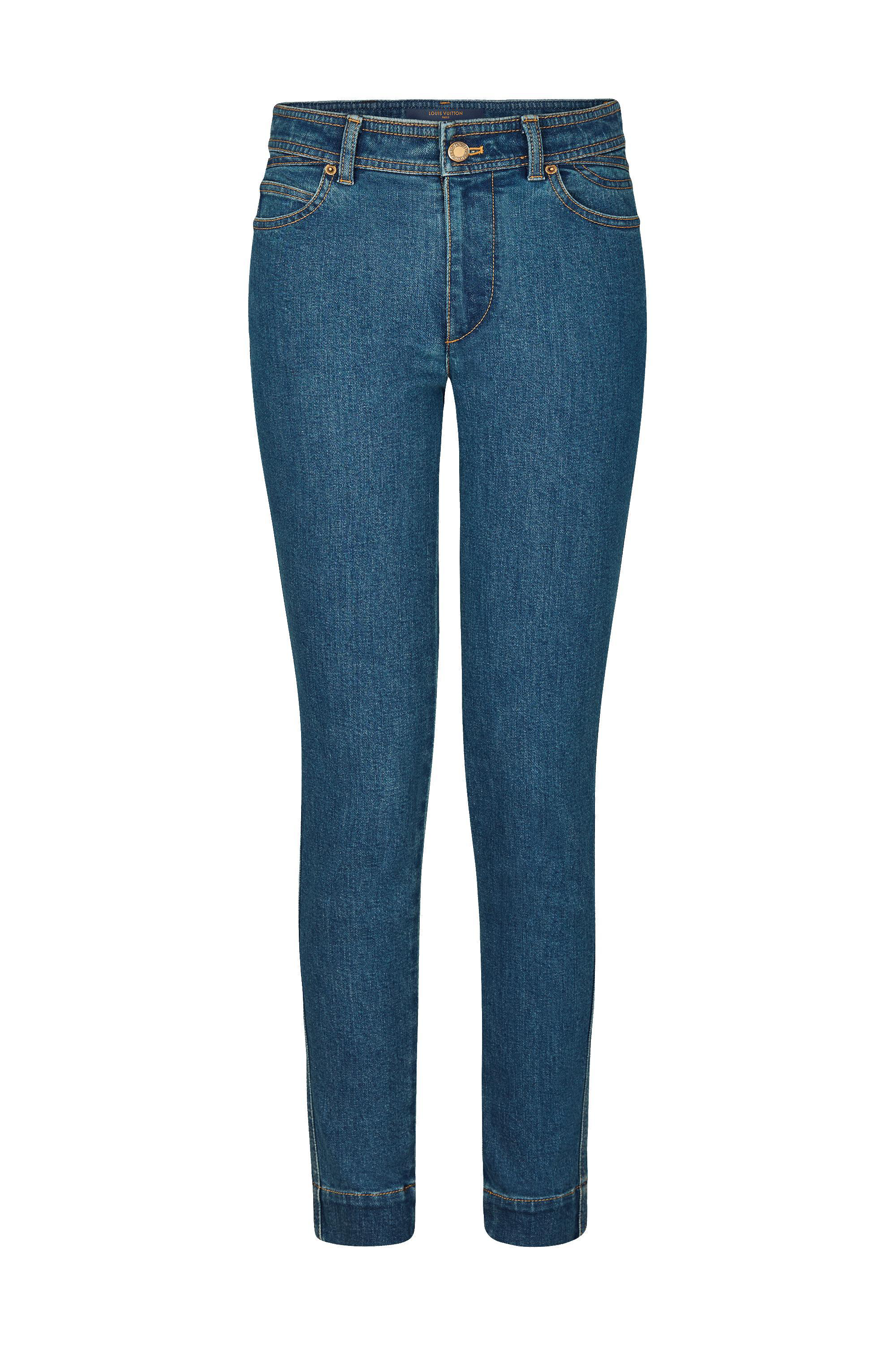 Louis Vuitton Stonewashed Denim Leggings | ModeSens